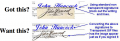 Transparent Signature Service for Signature and Initials For IMMEDIATE DELIVERY